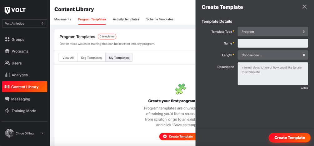 How do I create a Program Template?