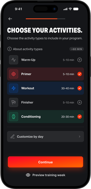 iMockup - Select Activities